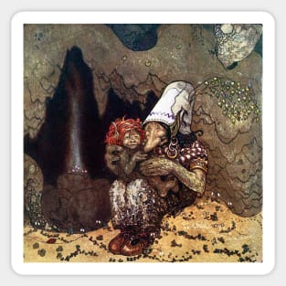 Mother Love - John Bauer Sticker